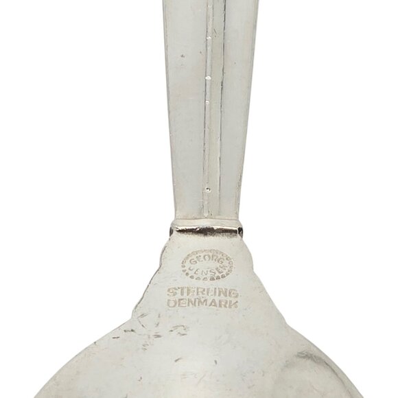 Set of 6 Georg Jensen Denmark Acanthus Sterling Silver Teaspoons 5 3/4" # 19724 - Picture 9 of 10